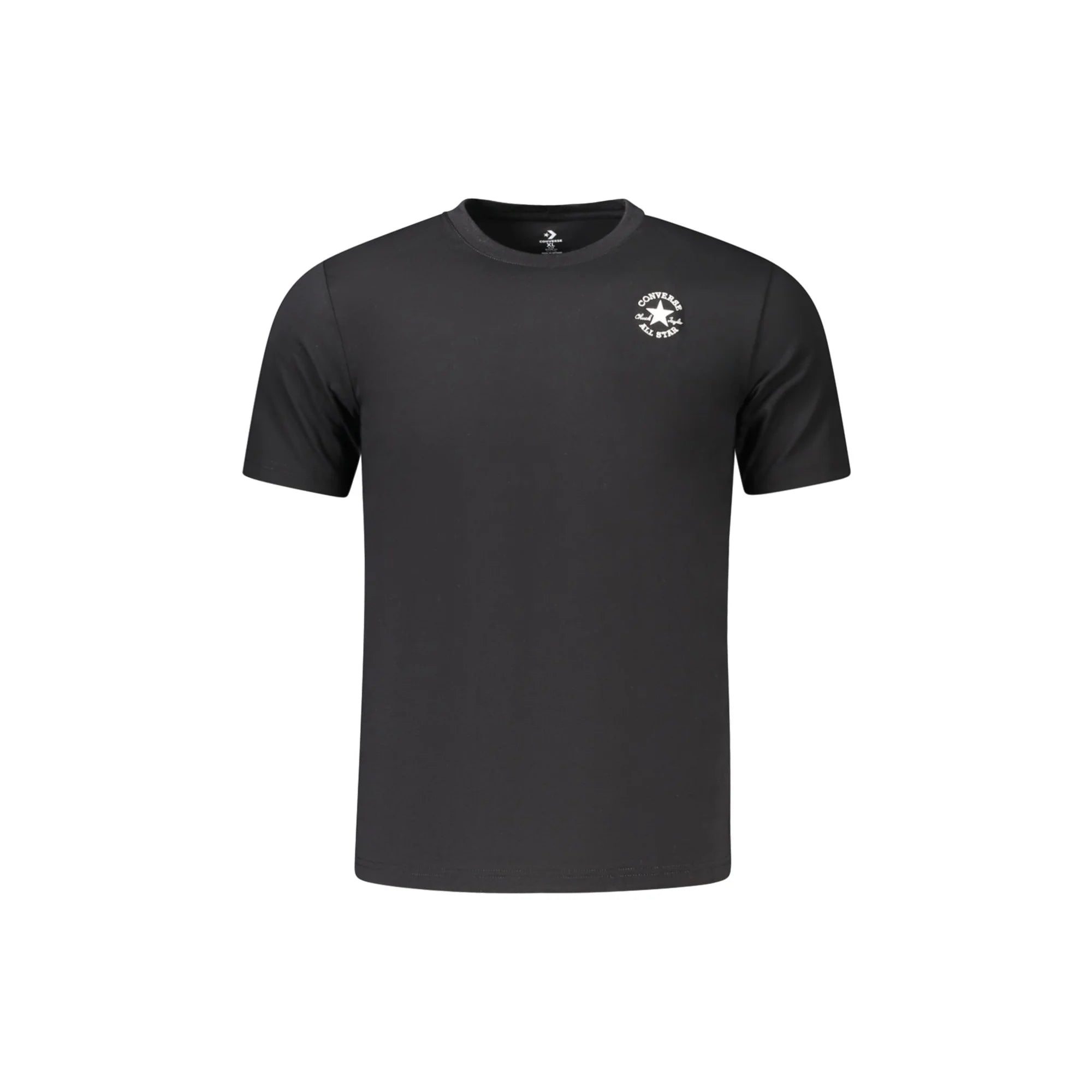 CONVERSE T-SHIRT MANICHE CORTE BAMBINO NERO