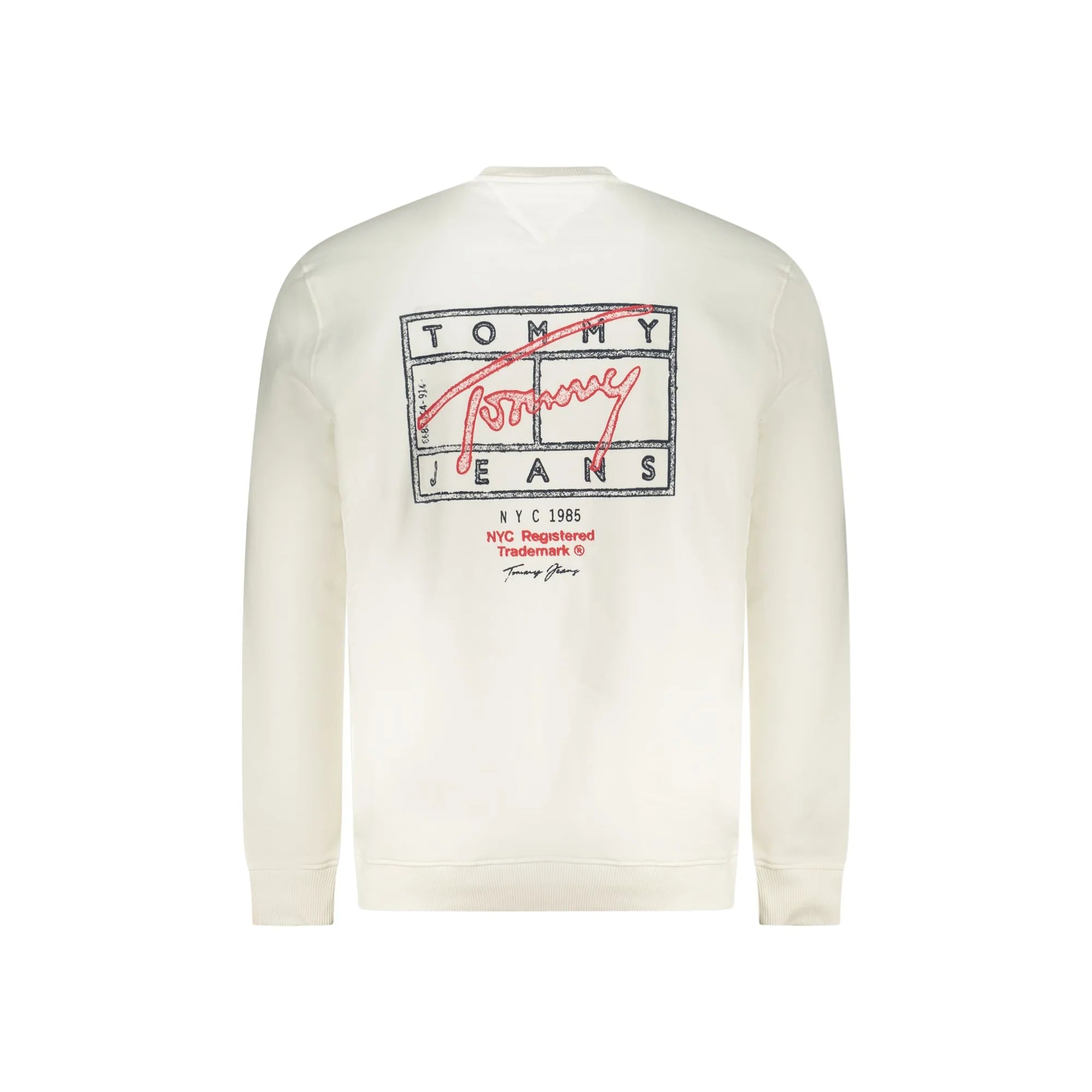 TOMMY HILFIGER FELPA SENZA ZIP UOMO BIANCO