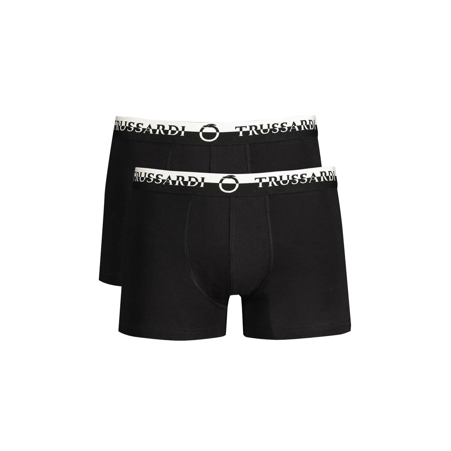 Trussardi Boxer Uomo Nero Stampa Logo Intimo - foto prodotto