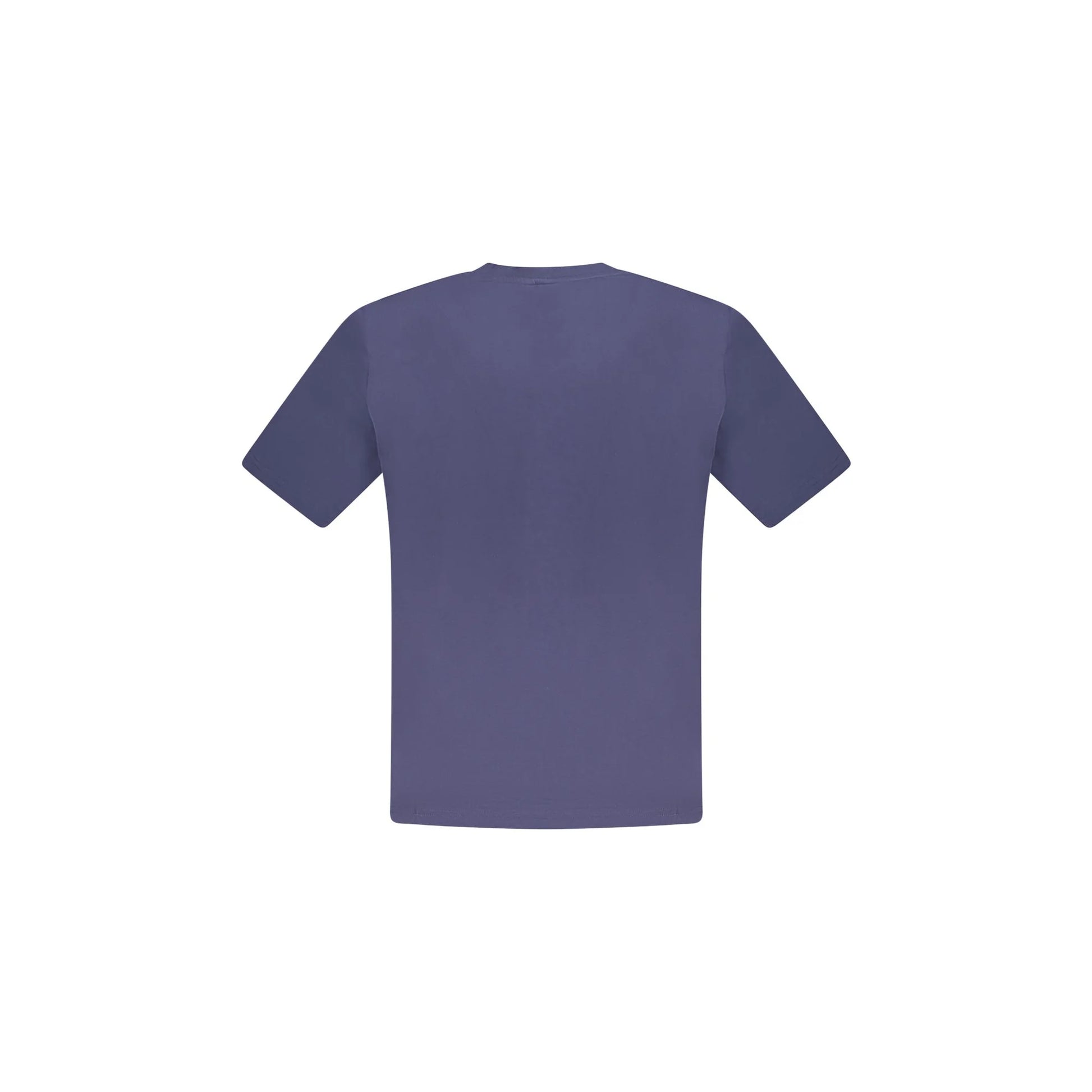 North Sails T-Shirt Uomo Blu Girocollo Cotone Stampa Logo - vista 2