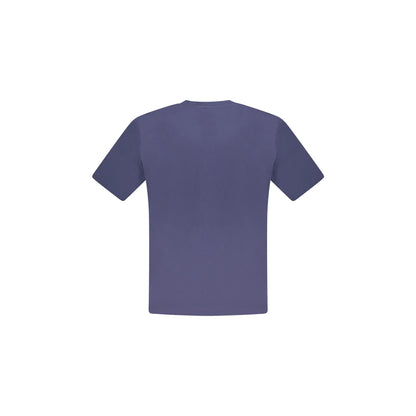 North Sails T-Shirt Uomo Blu Girocollo Cotone Stampa Logo - vista 2