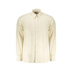 North Sails Overhemd Lange Mouwen Heren Beige Borduursel