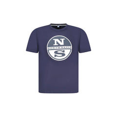 North Sails T-Shirt Maniche Corte Uomo Blu Stampa Logo