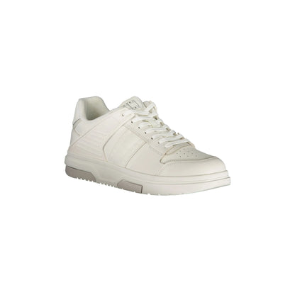 TOMMY HILFIGER Scarpe Sneakers Uomo Bianche con Dettagli a Contrasto bianco - vista 2