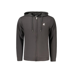 U.S. Grand sweatshirt Maniche Longas com Fecho de Correr Homem Preta Estampa Logo