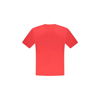 North Sails T-Shirt Maniche Corte Uomo Rossa Stampa Logo rosso - vista 2