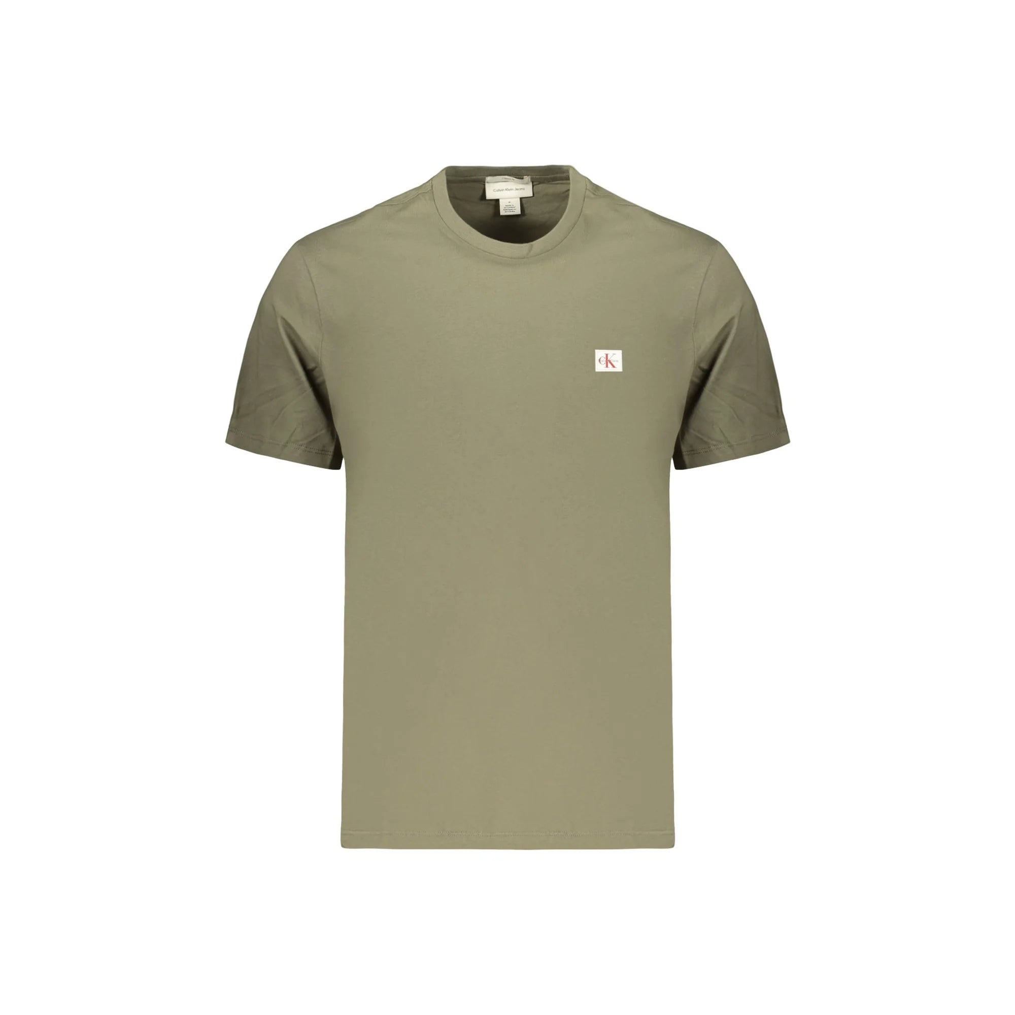 CALVIN KLEIN T-SHIRT MANICHE CORTE UOMO VERDE