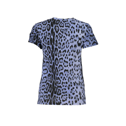 Cavalli Class T-Shirt Maniche Corte Donna Azzurra Stampa Logo azzurro - vista 2