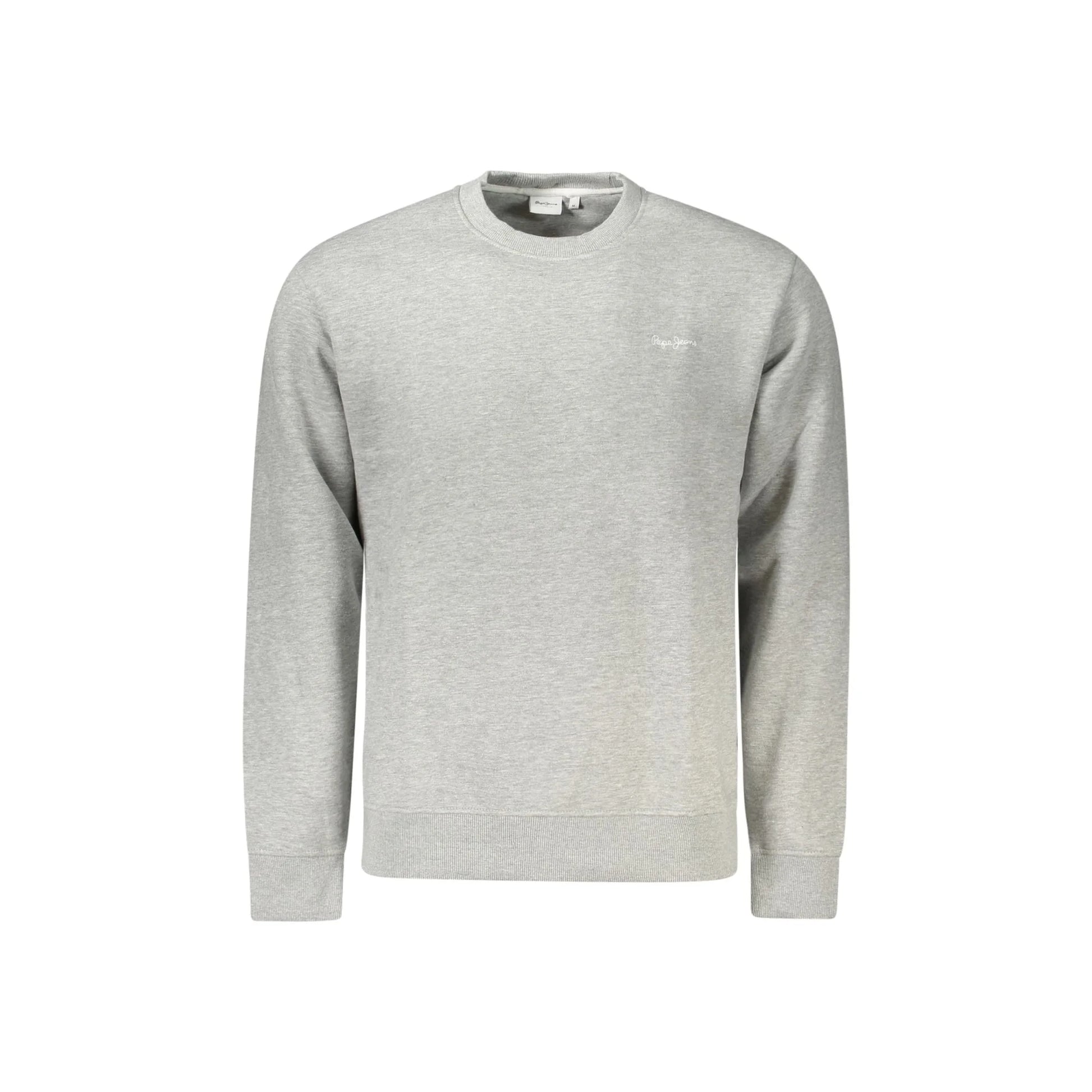 Pepe Jeans Felpa Uomo Grigia Girocollo Felpata Organic Logo Felpe Grigio - foto prodotto
