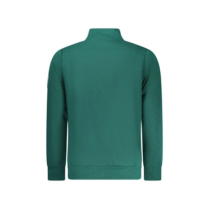 Norway 1963 Felpa Uomo Verde con Zip Felpata Applicazione Logo Felpe - vista 3