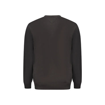 Tommy Hilfiger Felpa Uomo Nera Girocollo Felpata Logo Felpe nero - vista 2