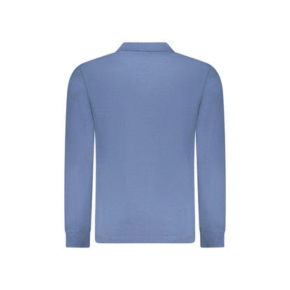 U.S. Grand Polo Uomo Blu Maniche Lunghe Cotone Ricamo Logo - vista 2