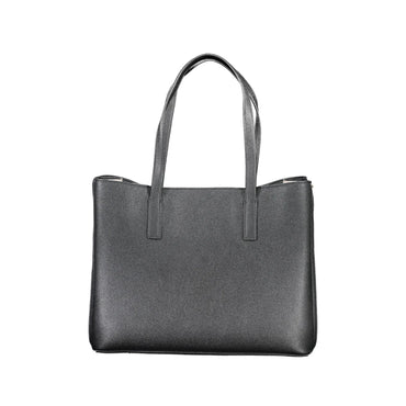 GUESS JEANS Borsa Donna Nera Meridian a Spalla con Tasche Esterne e Zip Borse nero - vista 2