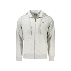 Norway 1963 Sudadera Hombre Gris Cremallera Capucha Forrada Bolsillos Estampado Logo