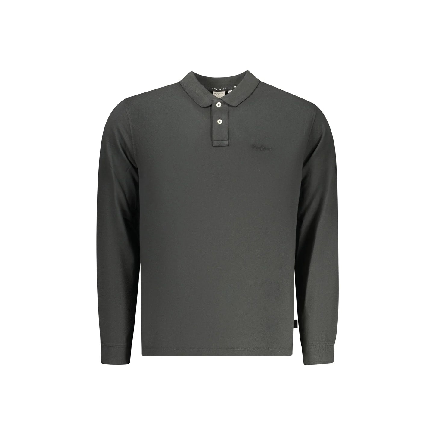 Pepe Jeans Polo Maniche Lunghe Uomo Nera Ricamo Nero - foto prodotto