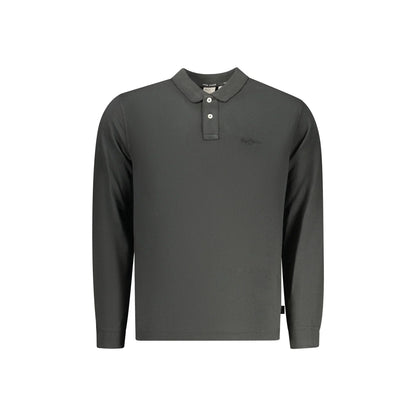 Pepe Jeans Polo Maniche Lunghe Uomo Nera Ricamo Nero - foto prodotto