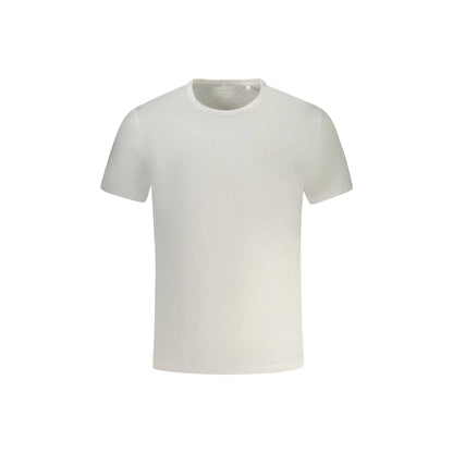 Guess Jeans T-Shirt Maniche Corte Uomo Bianca Ricamo Bianco - foto prodotto