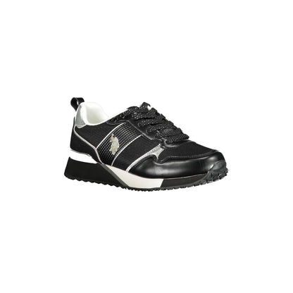U.S. POLO ASSN. Scarpe Sneakers Donna Bianche con Lacci e Logo bianco - vista 2