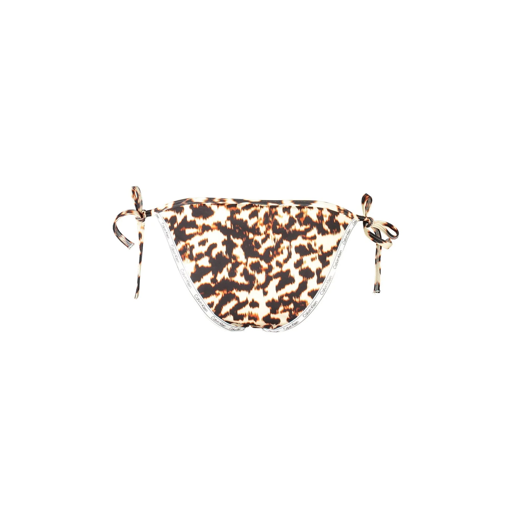 Calvin Klein Costume Mare Donna Beige Logo - vista 2