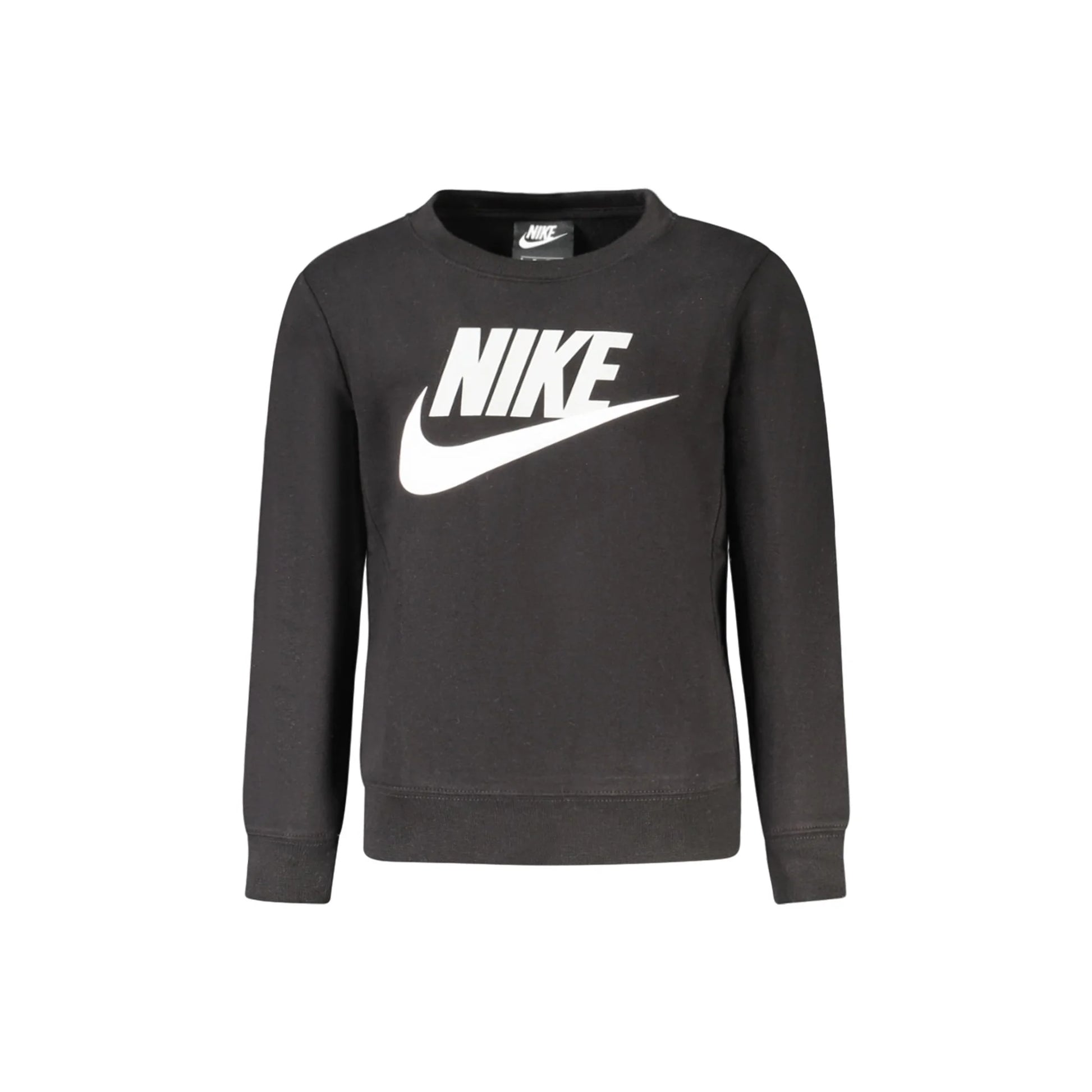 Nike Felpa Maniche Lunghe Unisex Nera Stampa Logo Felpe Nero - foto prodotto