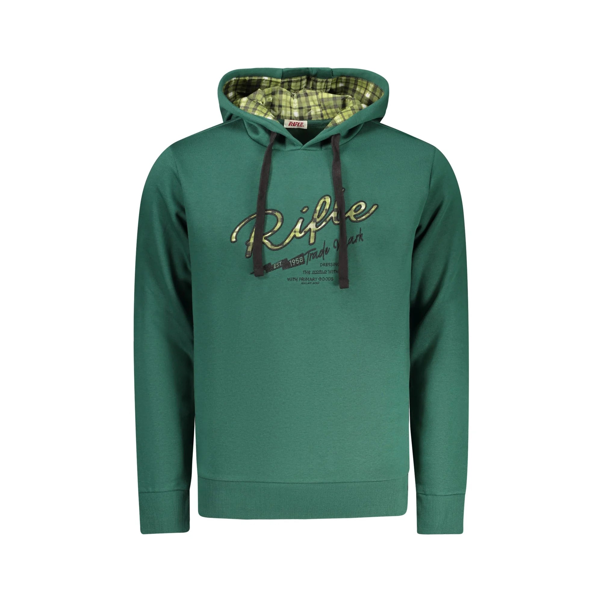 RIFLE FELPA SENZA ZIP UOMO VERDE