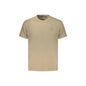 Napapijri T-Shirt Uomo Maniche Corte Girocollo Cotone Responsabile Logo Marrone - foto prodotto