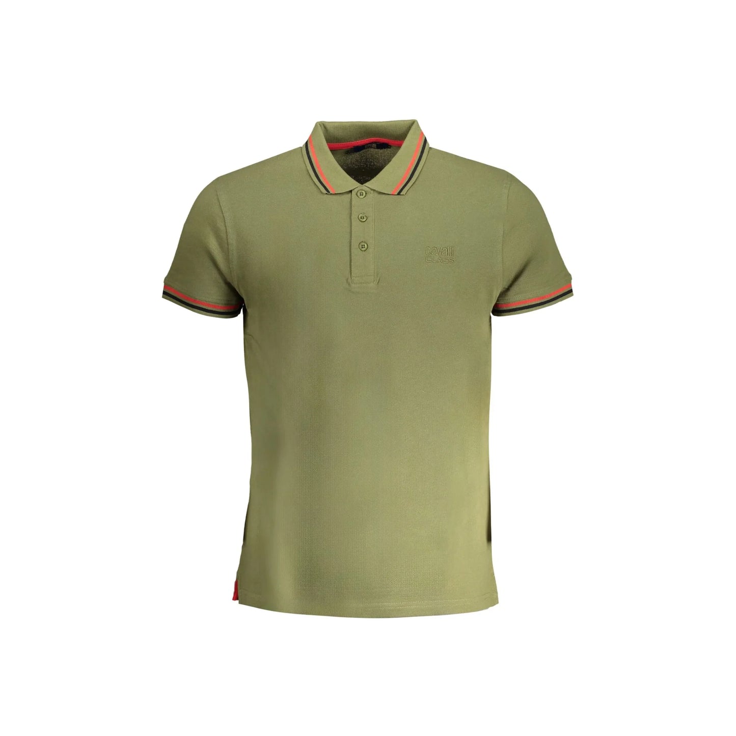 Cavalli Class Polo Maniche Corte Uomo Verde Ricamo - foto prodotto
