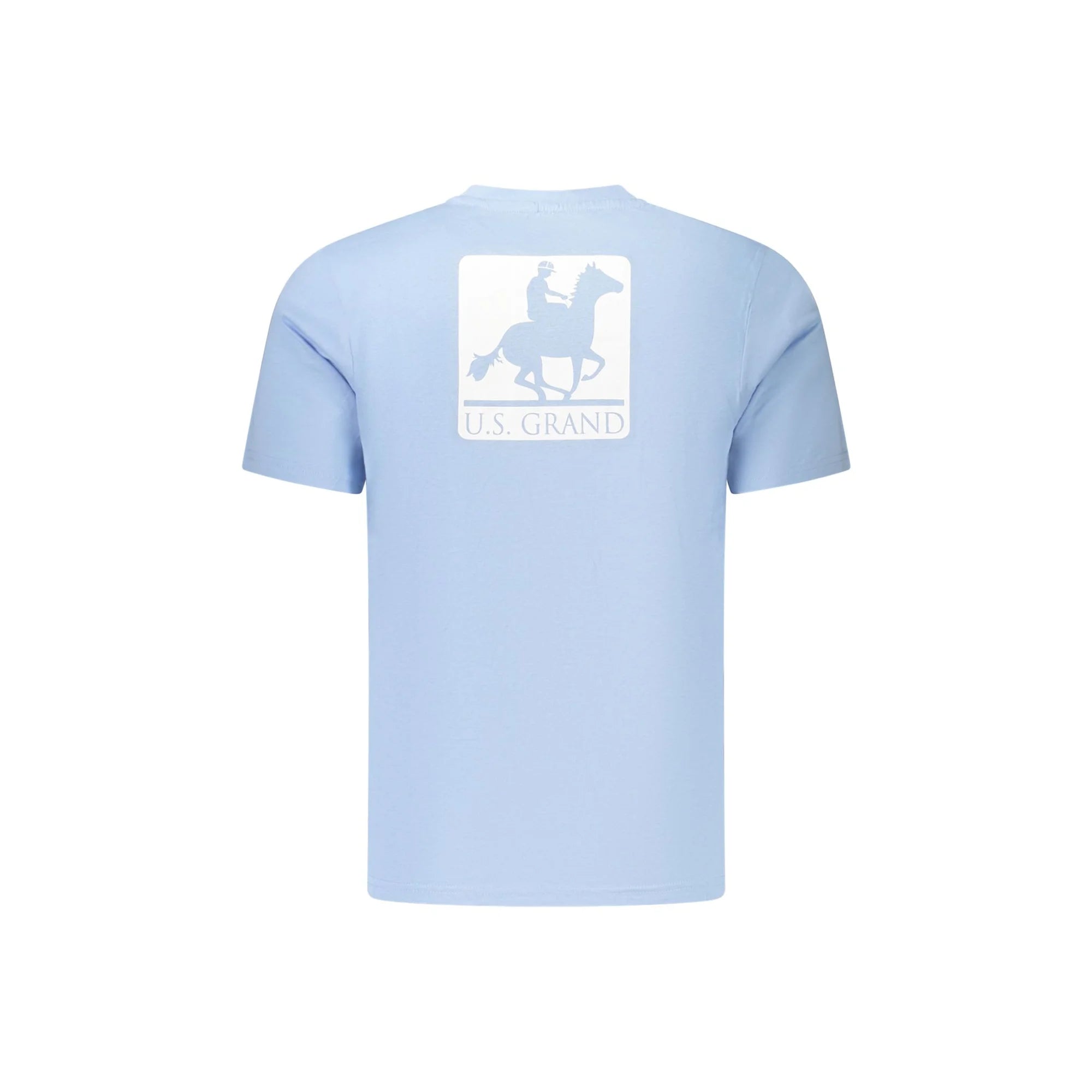 U.S. GRAND T-SHIRT MANICHE CORTE UOMO AZZURRO