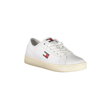 TOMMY HILFIGER Sneakers Donna Bianche con Lacci e Dettagli a Contrasto bianco - vista 2