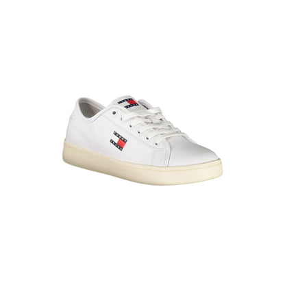TOMMY HILFIGER Sneakers Donna Bianche con Lacci e Dettagli a Contrasto bianco - vista 2