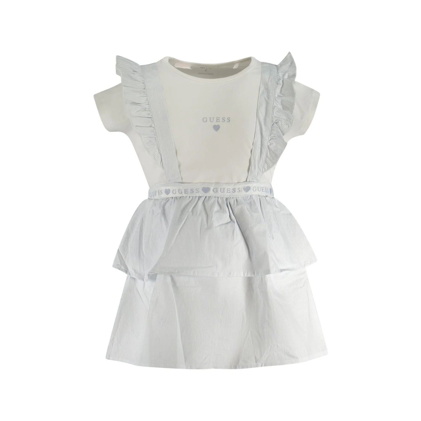 Guess Jeans T-Shirt Maniche Corte Bambina Bianca Stampa bambino Bianco - foto prodotto