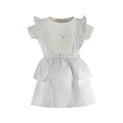 Guess Jeans T-Shirt Maniche Corte Bambina Bianca Stampa bambino Bianco - foto prodotto