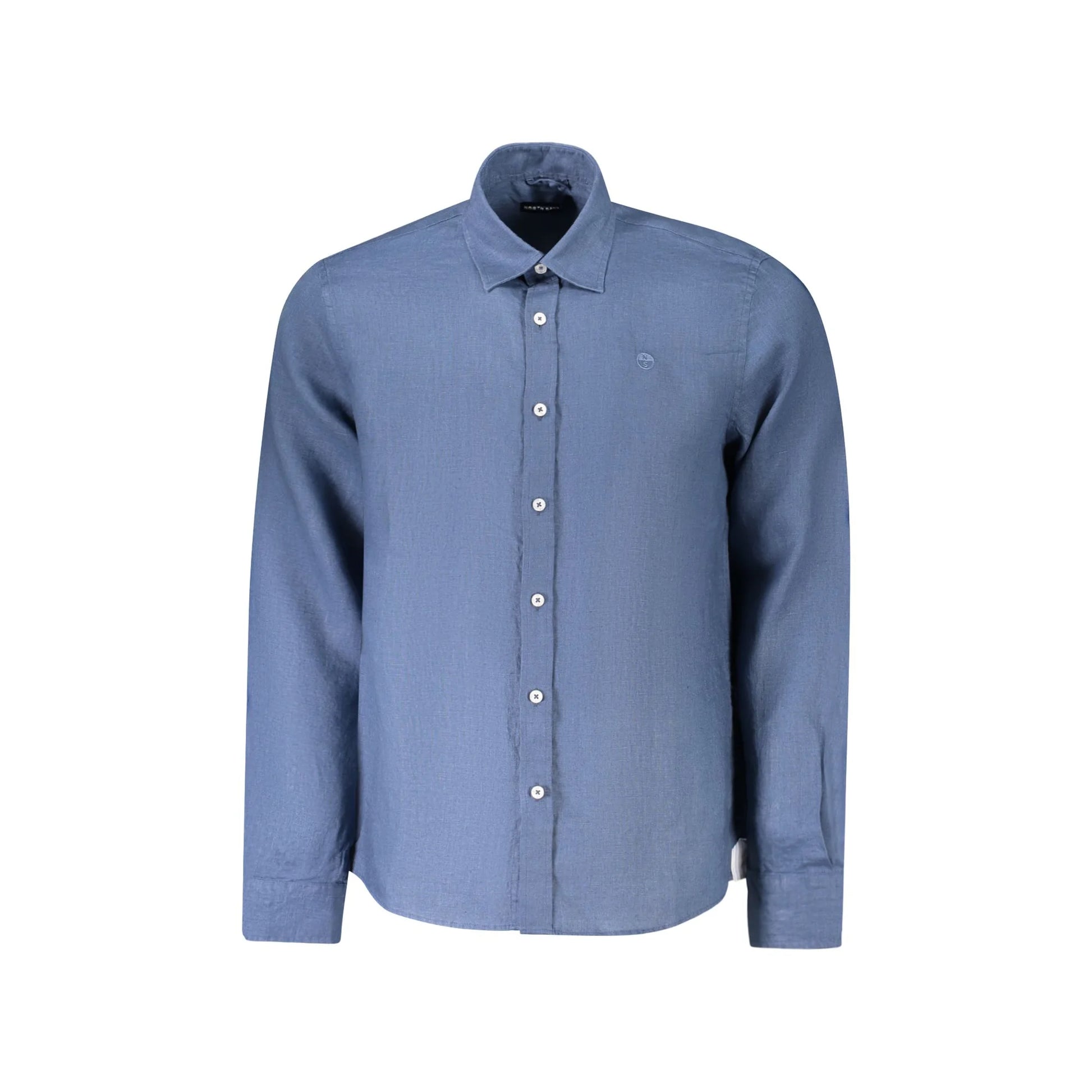 North Sails Camicia Maniche Lunghe Uomo Blu Ricamo Camicie - foto prodotto