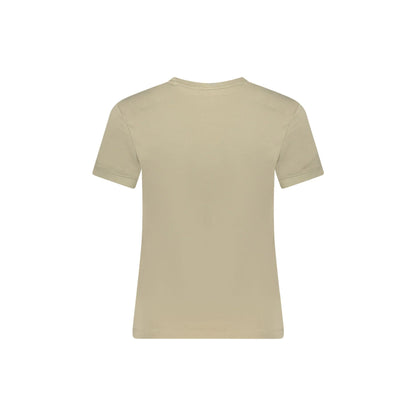 Guess Jeans T-Shirt Maniche Corte Donna beige Logo - vista 2