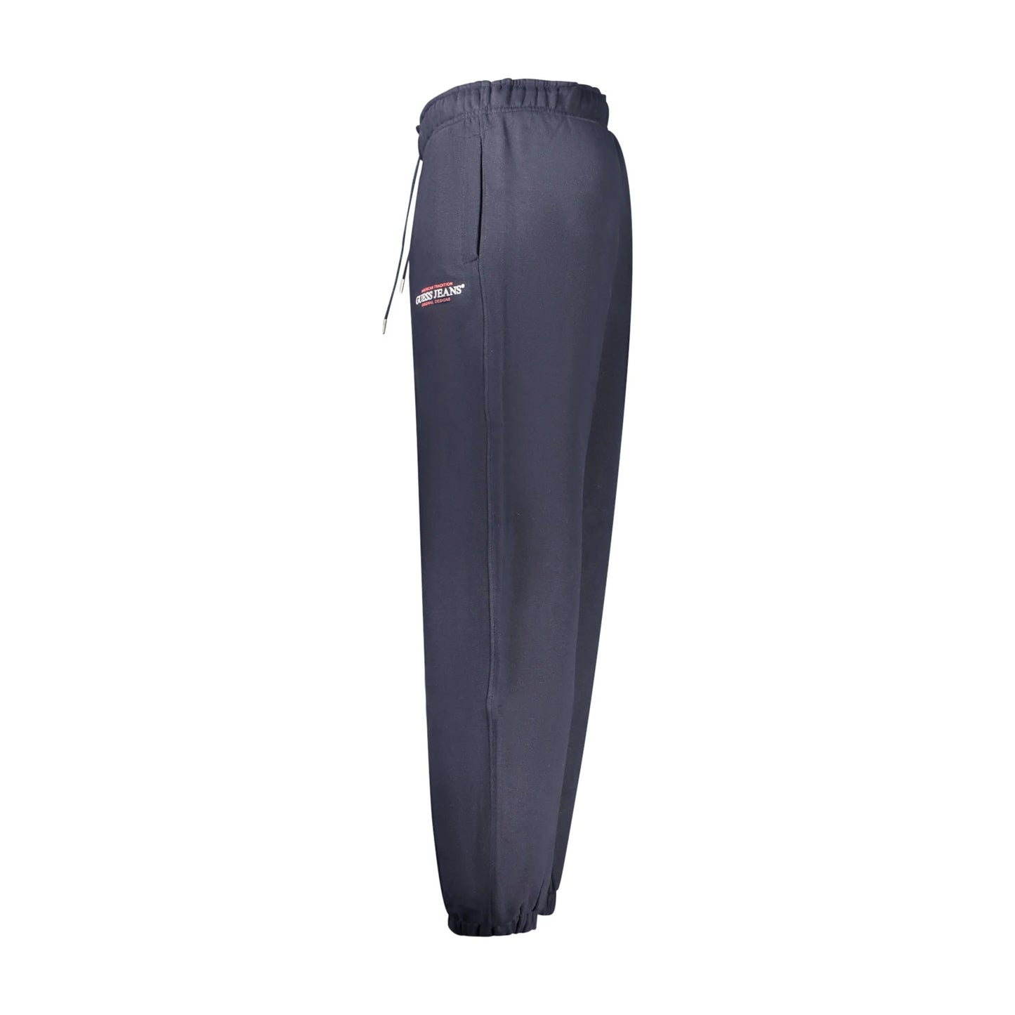 Guess Jeans Pantaloni Uomo Blu Stampa Logo - vista 3