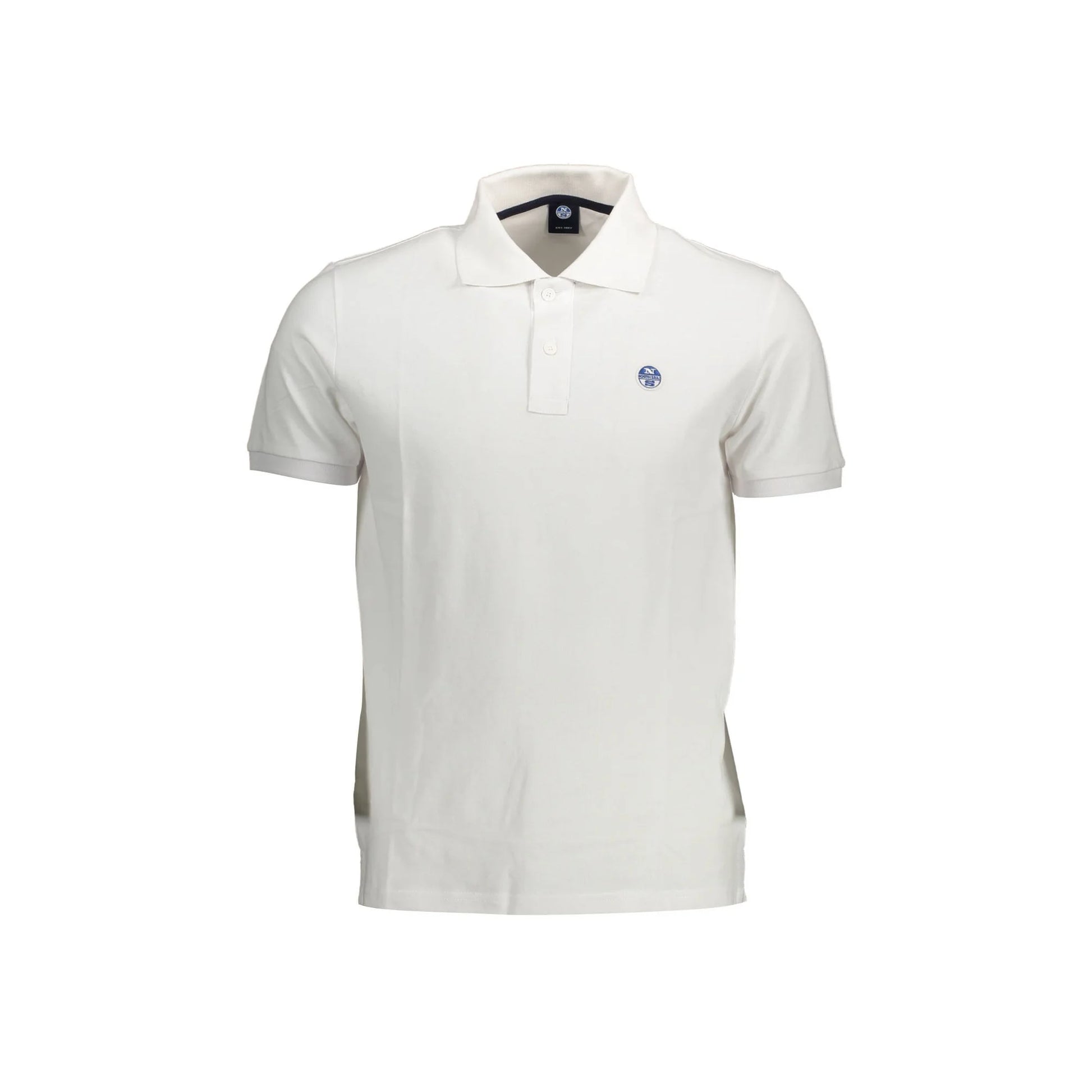 North Sails Polo Maniche Corte Uomo Bianca Logo Bianco - foto prodotto