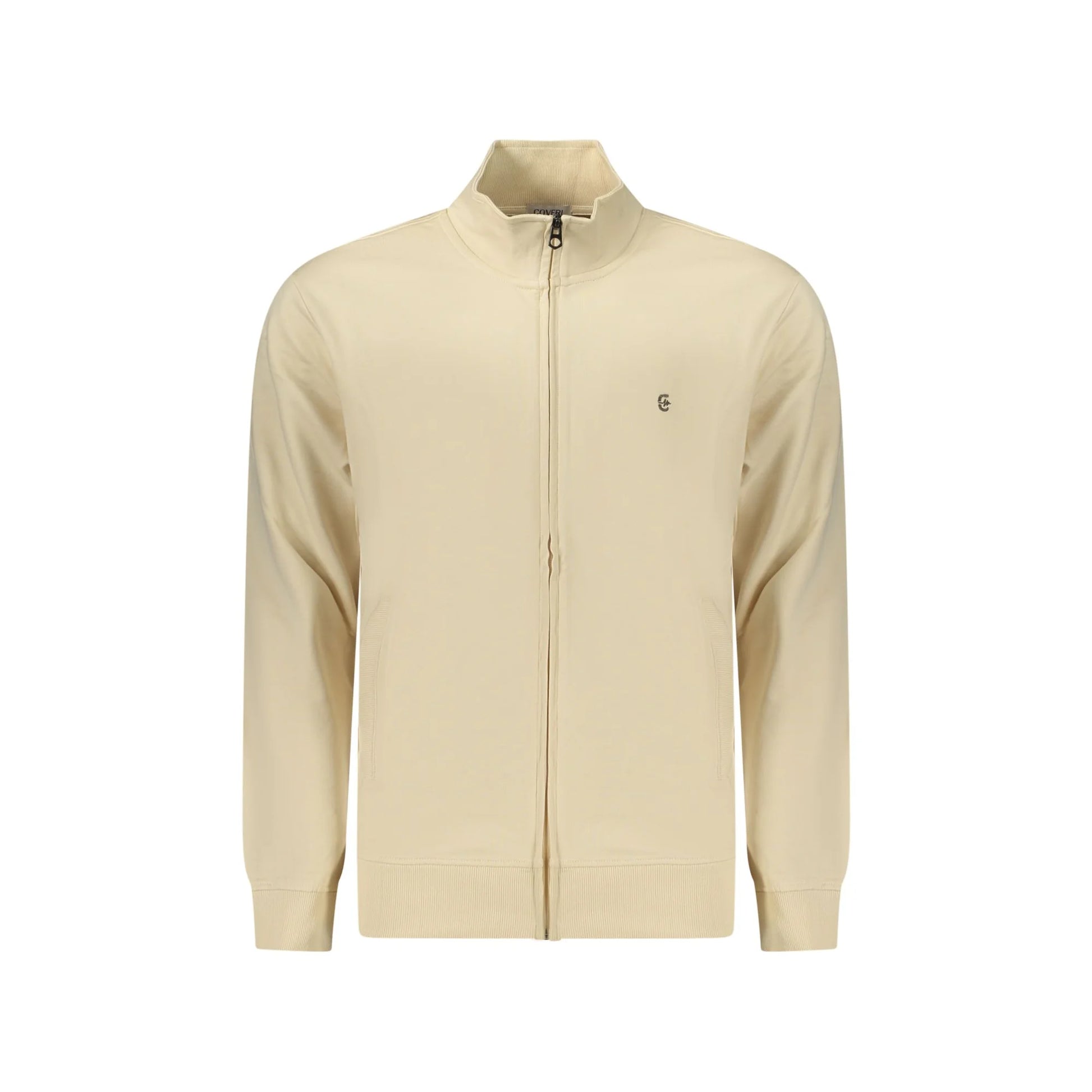 COVERI MOVING FELPA CON ZIP UOMO BEIGE