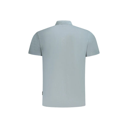 Napapijri Polo Maniche Corte Uomo Grigia Ricamo grigio - vista 2