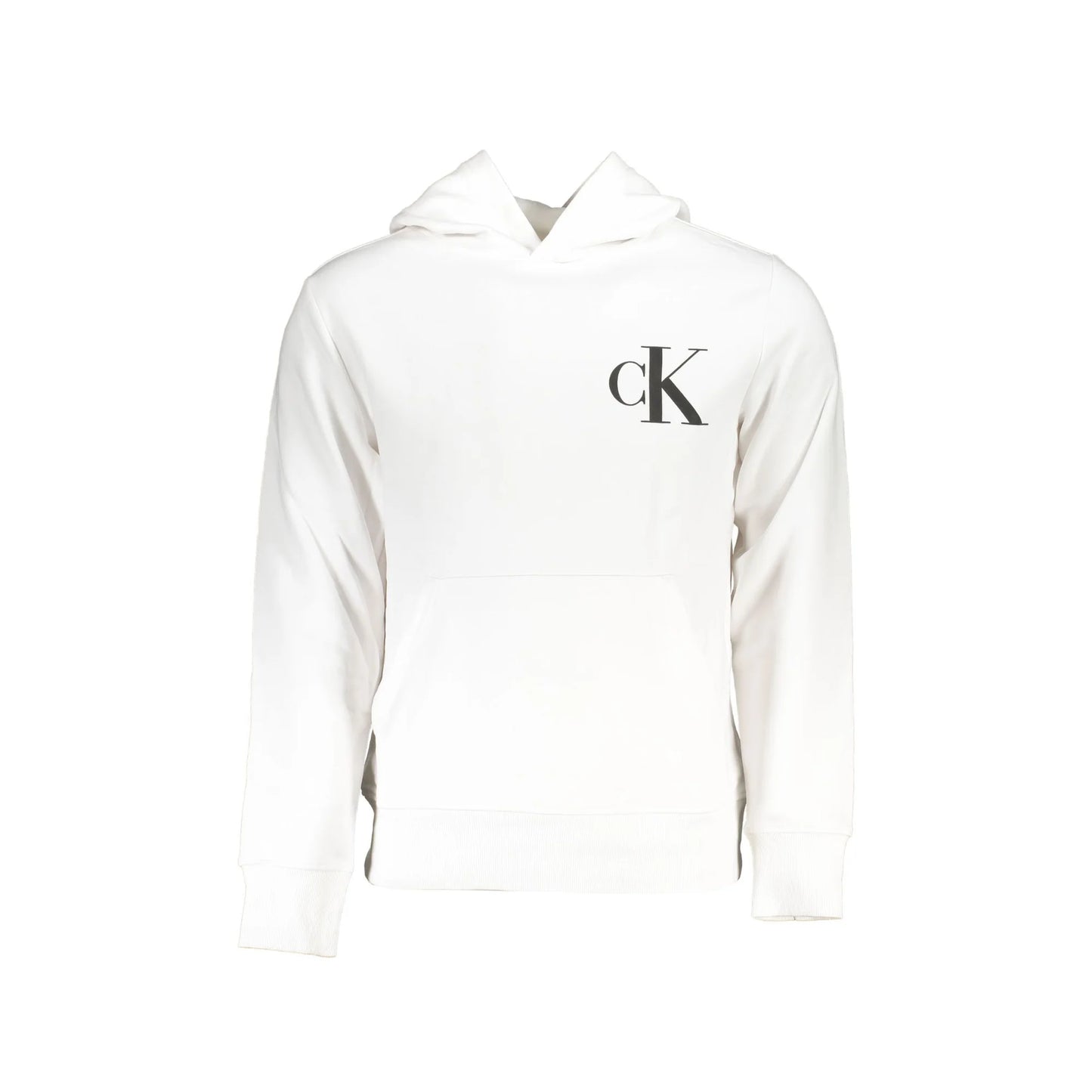 Calvin Klein Felpa Maniche Lunghe Uomo Bianca Stampa Logo Felpe Bianco - foto prodotto
