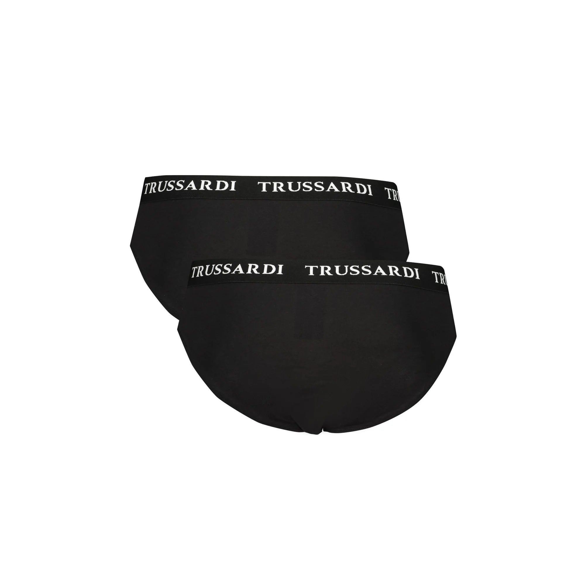 Trussardi Slip Uomo Nero Stampa Logo Intimo - vista 2