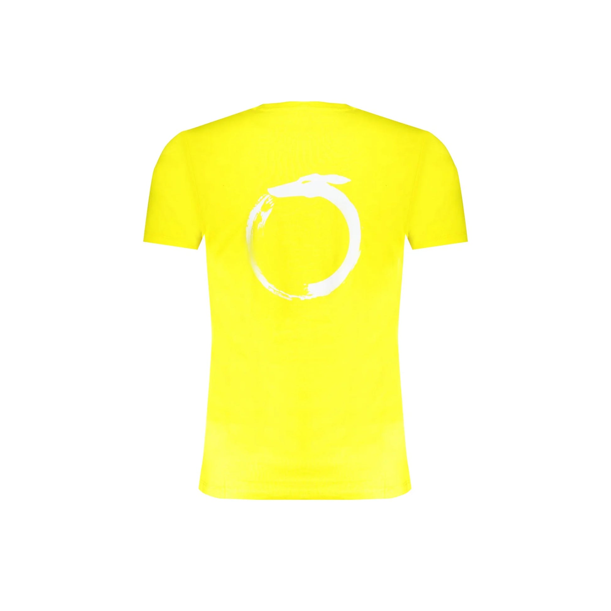 Trussardi T-Shirt Maniche Corte Uomo Gialla Stampa Logo giallo - vista 2