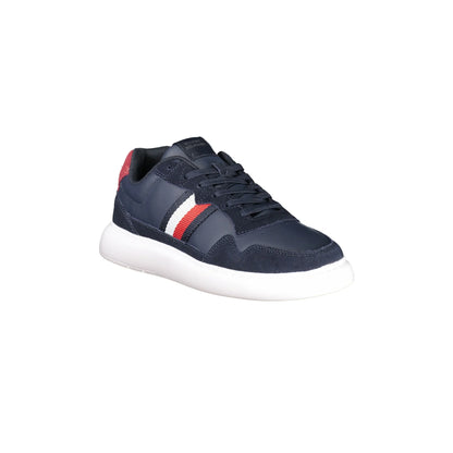 TOMMY HILFIGER Calzatura Sportiva Uomo Blu con Ricamo e Dettagli a Contrasto Sneakers - vista 2