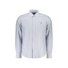 North Sails Camisa de Manga Larga Hombre Azul Bordado