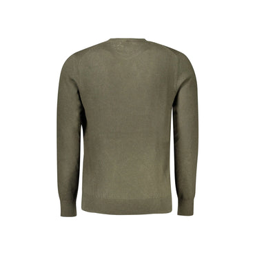North Sails Maglione Uomo Verde Girocollo in Cotone e Lana Maglie - vista 2