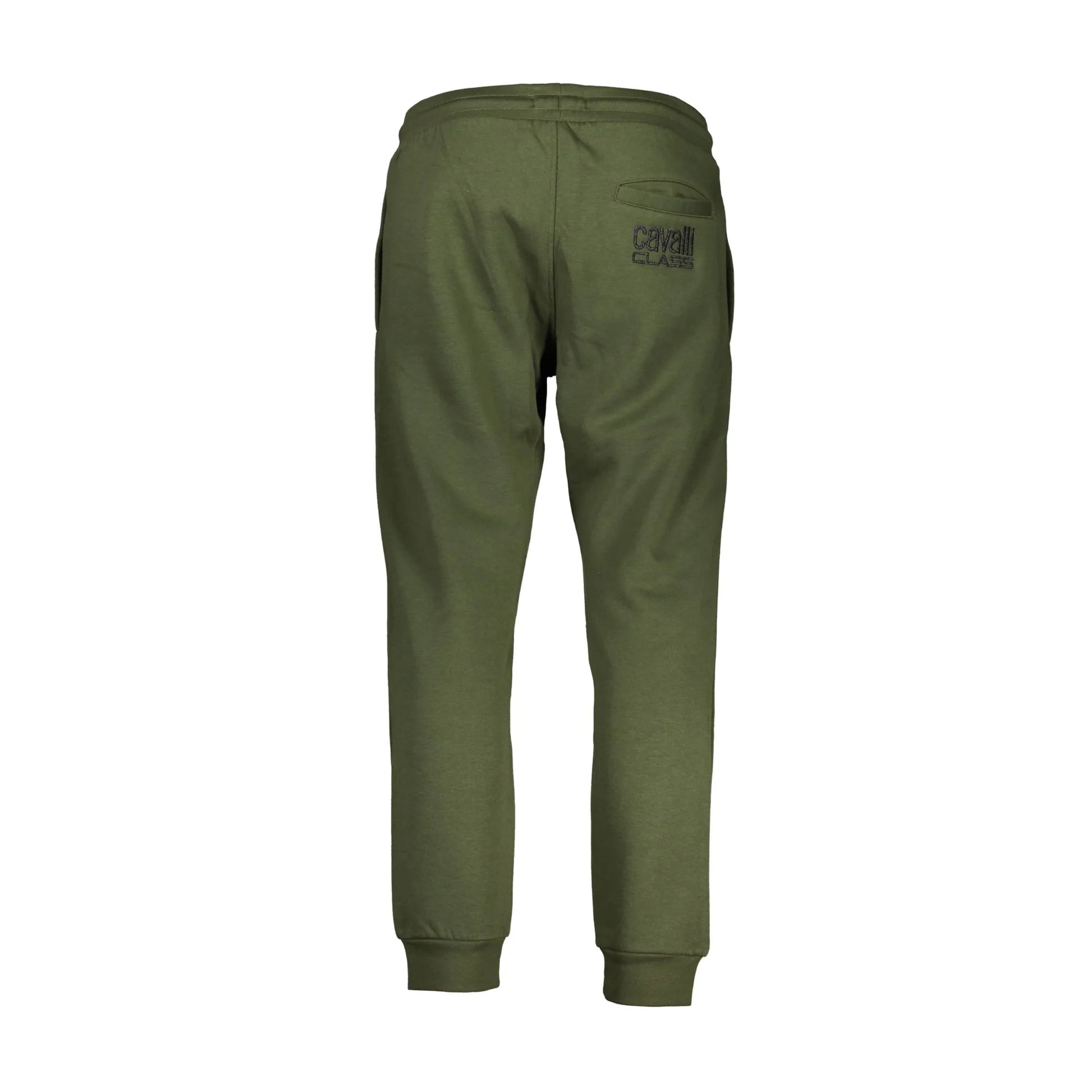 Cavalli Class Pantaloni Uomo Verde Ricamo - vista 2
