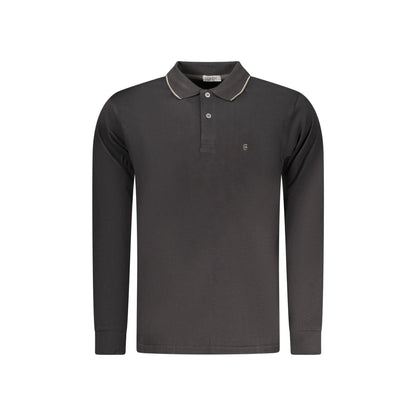 Coveri Moving Polo Maniche Lunghe Uomo Nera Ricamo Nero - foto prodotto