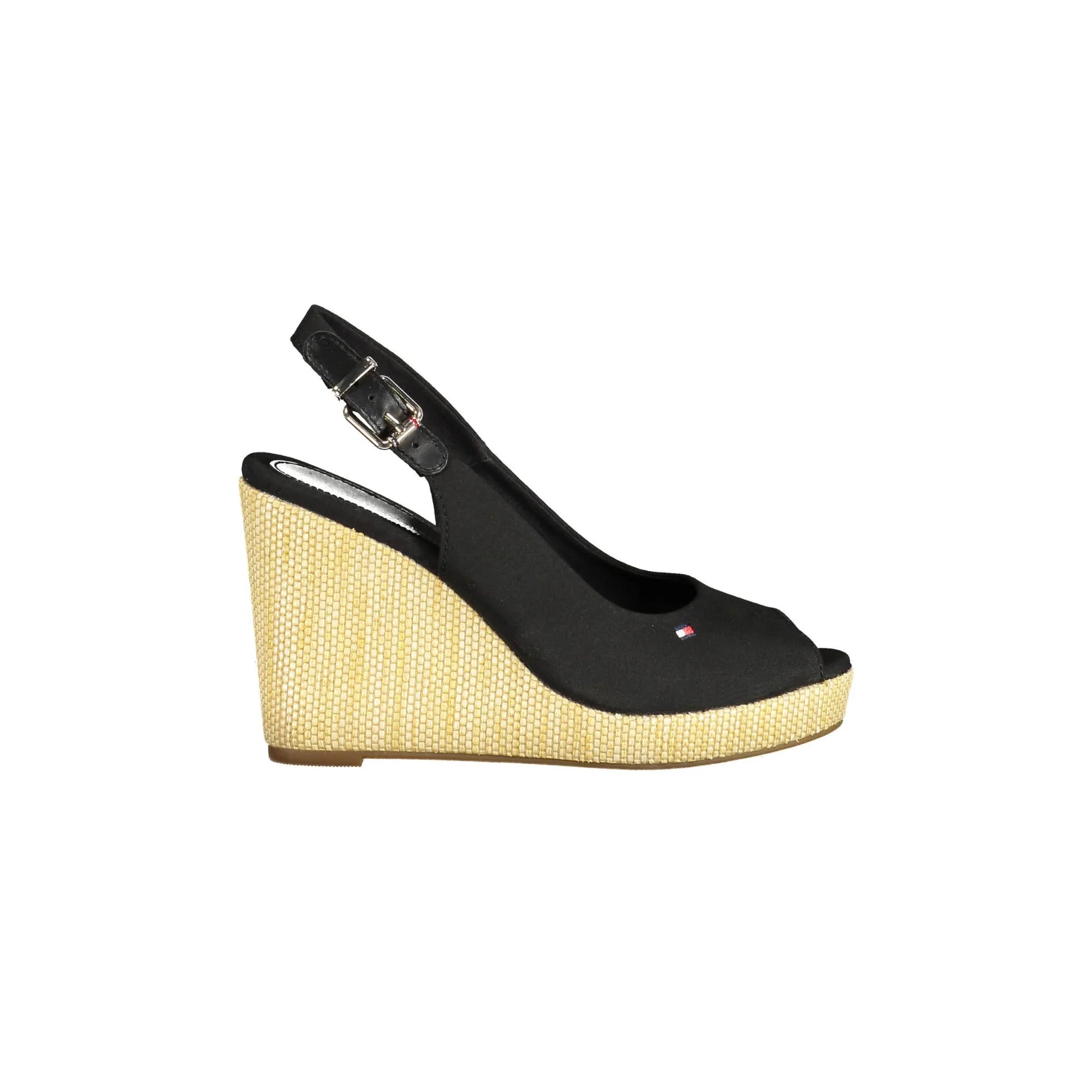 TOMMY HILFIGER Sandali Donna Neri con Zeppa e Fibbia Nero - foto prodotto