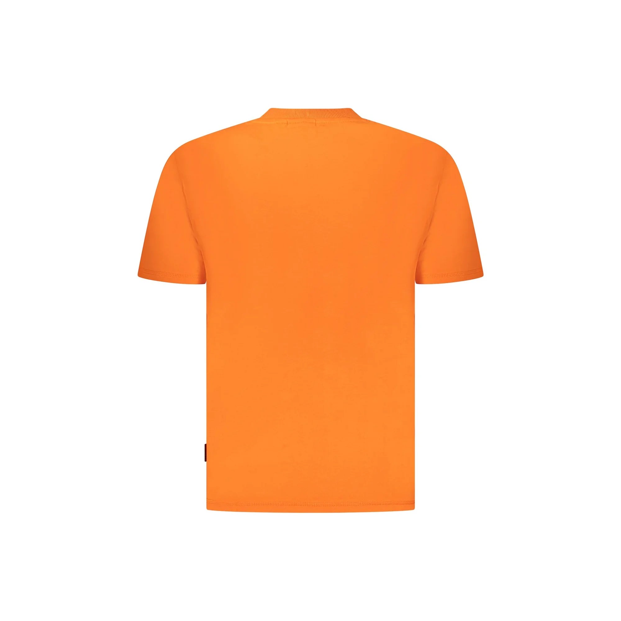 Napapijri T-Shirt Maniche Corte Uomo Arancione Stampa Logo - vista 2