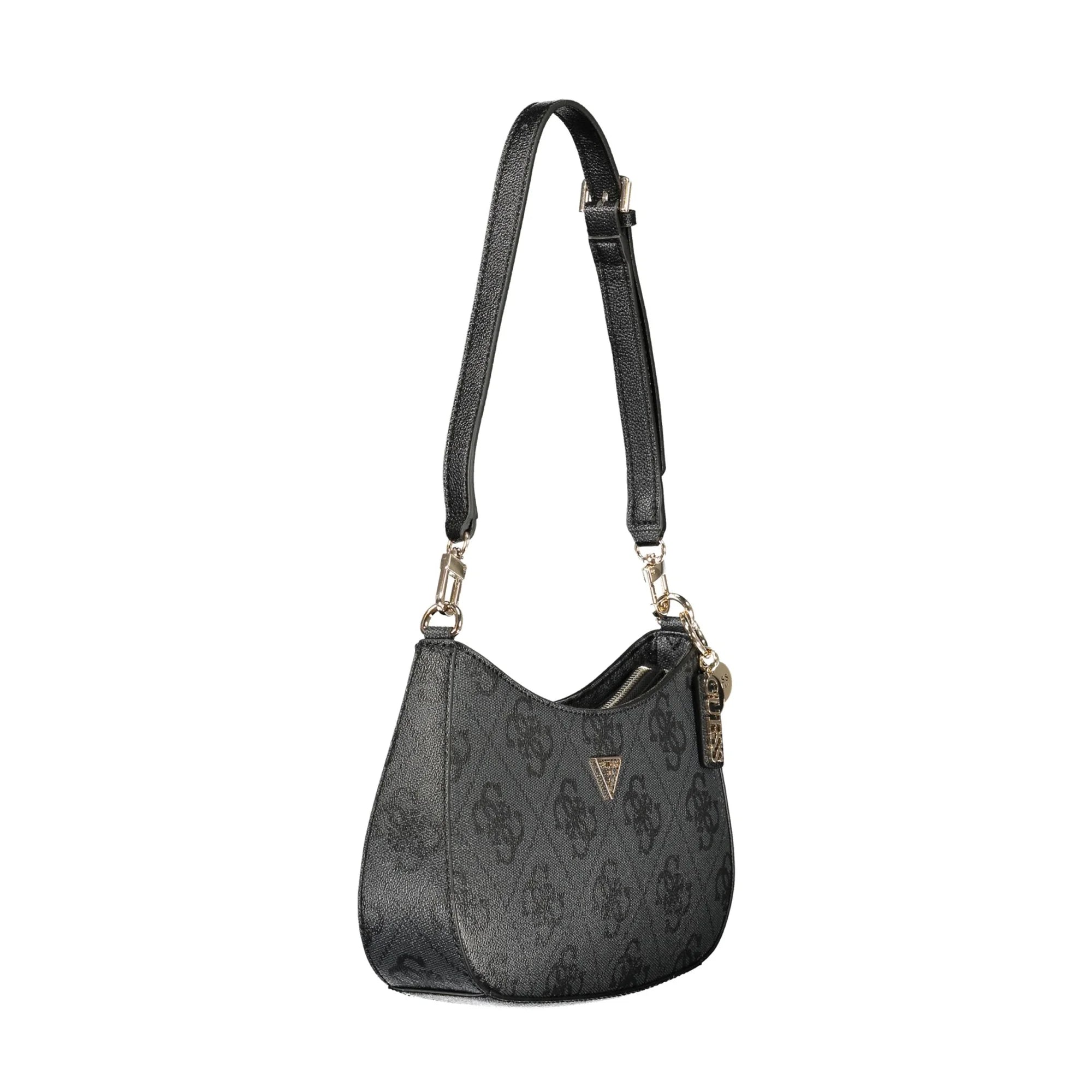 Guess Jeans Borsa a Tracolla Donna Nera Stampa Logo Borse nero - vista 3