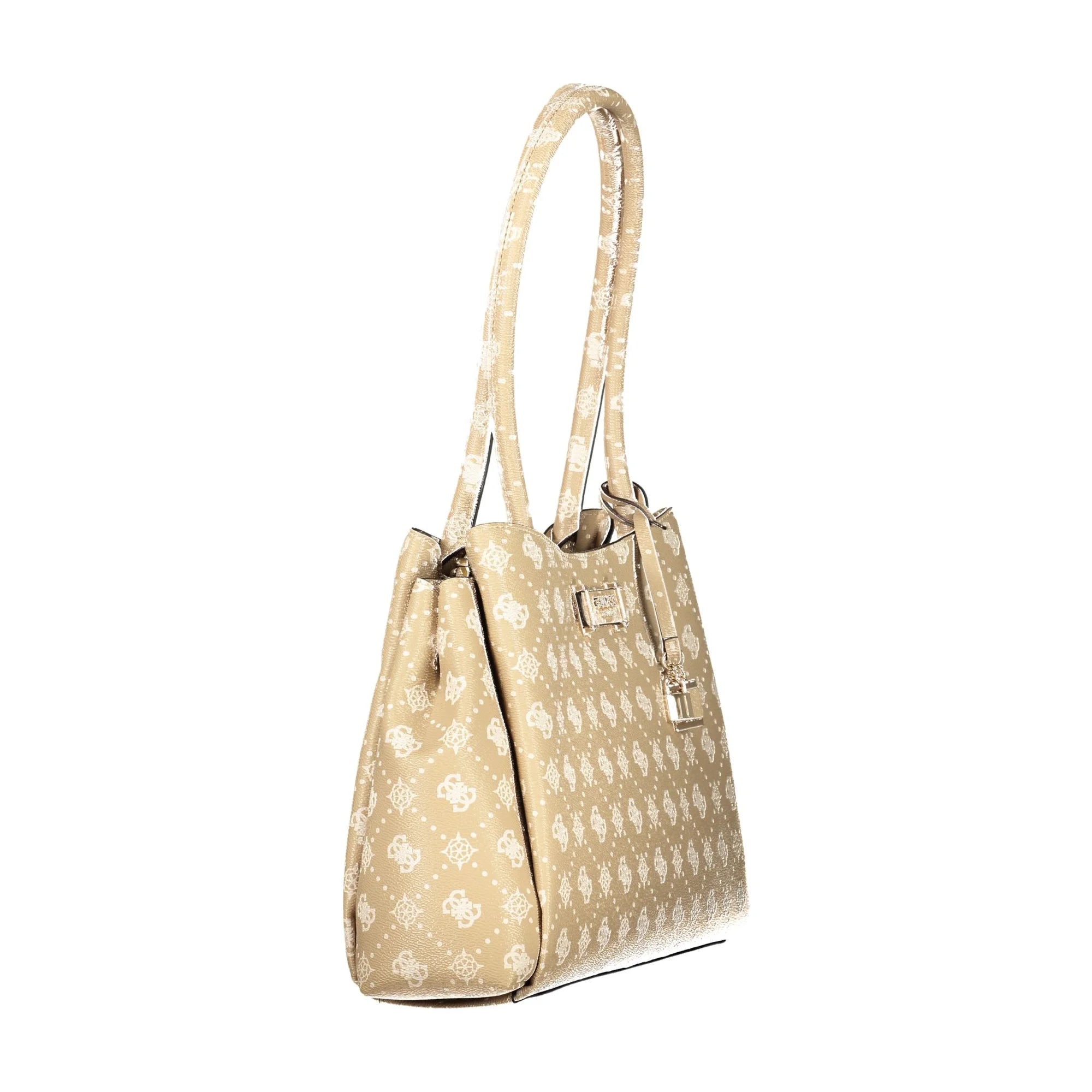 Guess Jeans Borsa a Spalla Donna beige Stampa Logo Borse - vista 3